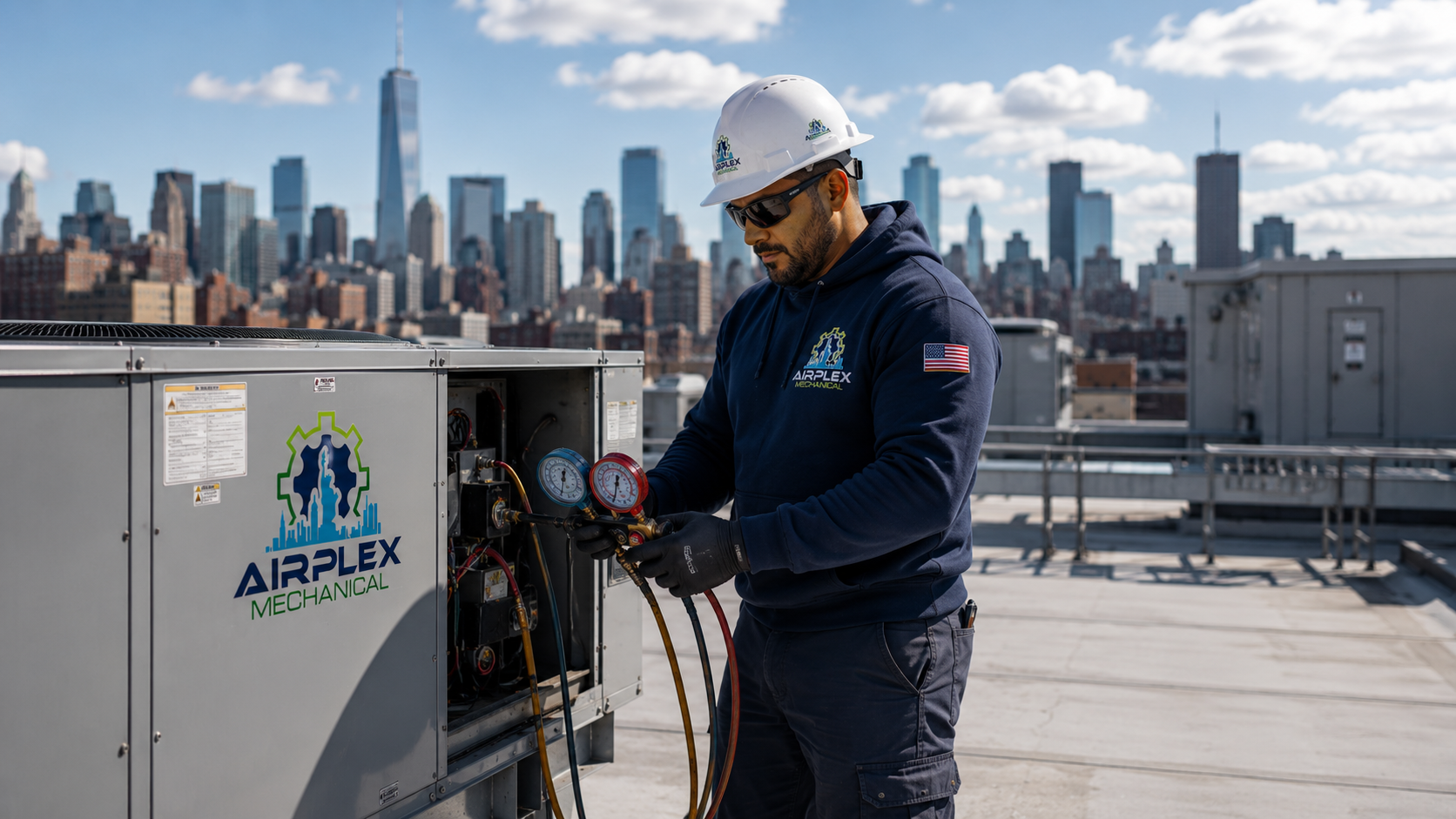 Rooftop HVAC service in New York City